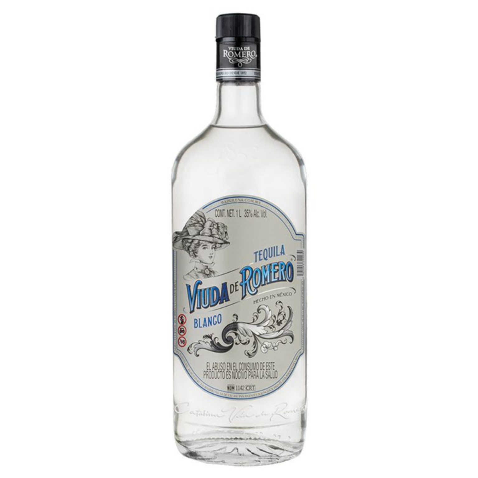 Tequila Blanco Viuda de Romero, 1000 ml. La Cava Vinos y Licores